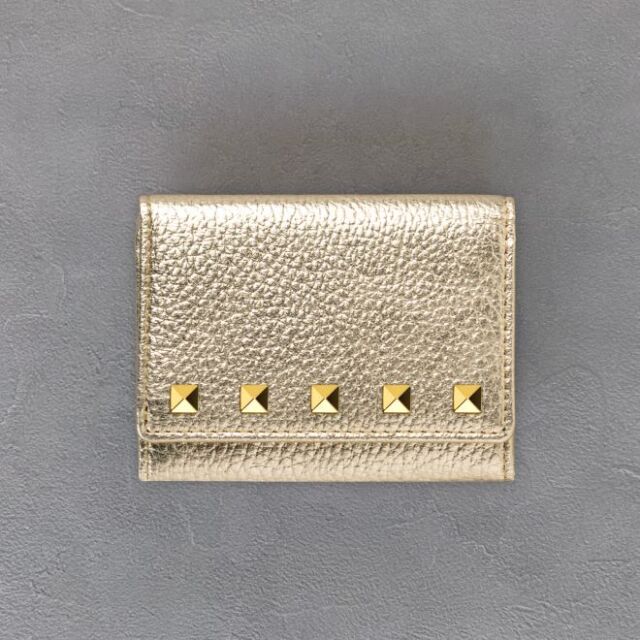 極小財布カスタム：スタッズ加工【5個】ゴールド - 財布の通販luxe
