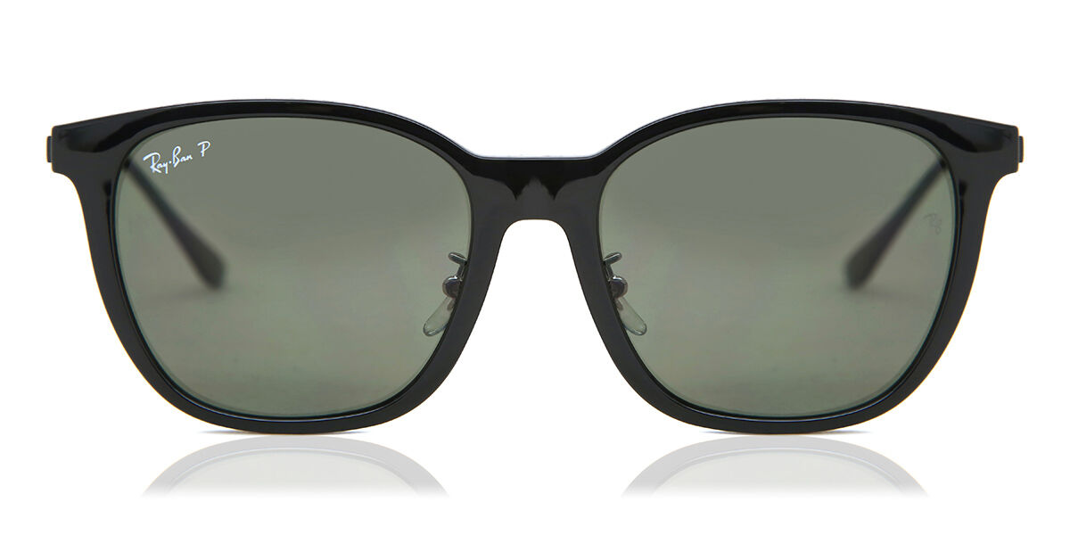 Ray-Ban RB4333D Asian Fit Polarized 601/9A スクエア ブラック