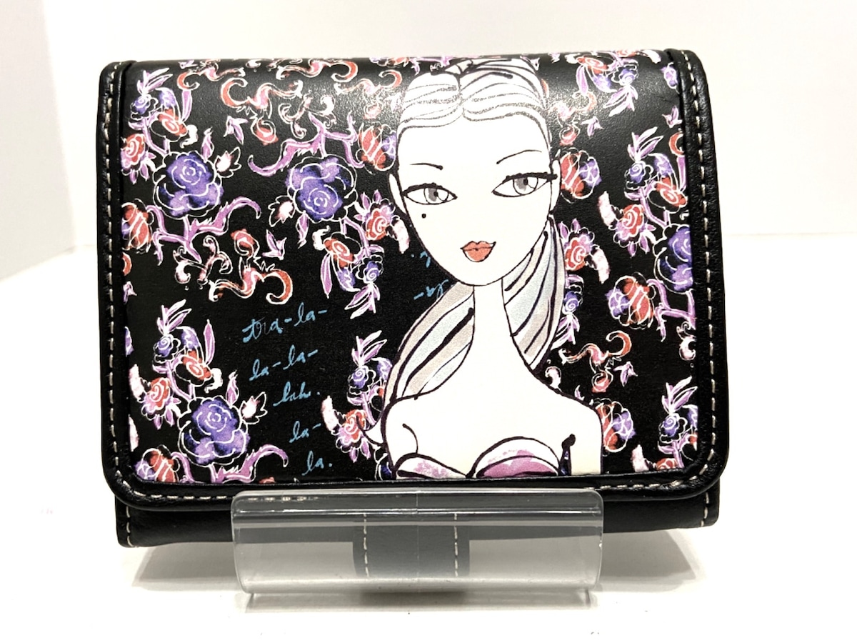 ジェフリーフルビマーリ/2つ折り財布/黒×マルチの買取実績【ブランディア】