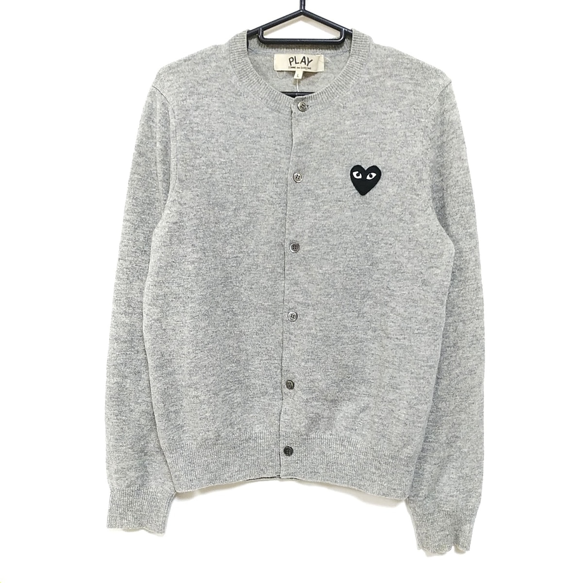 プレイコムデギャルソン/カーディガン/グレー/サイズ：Lの買取実績