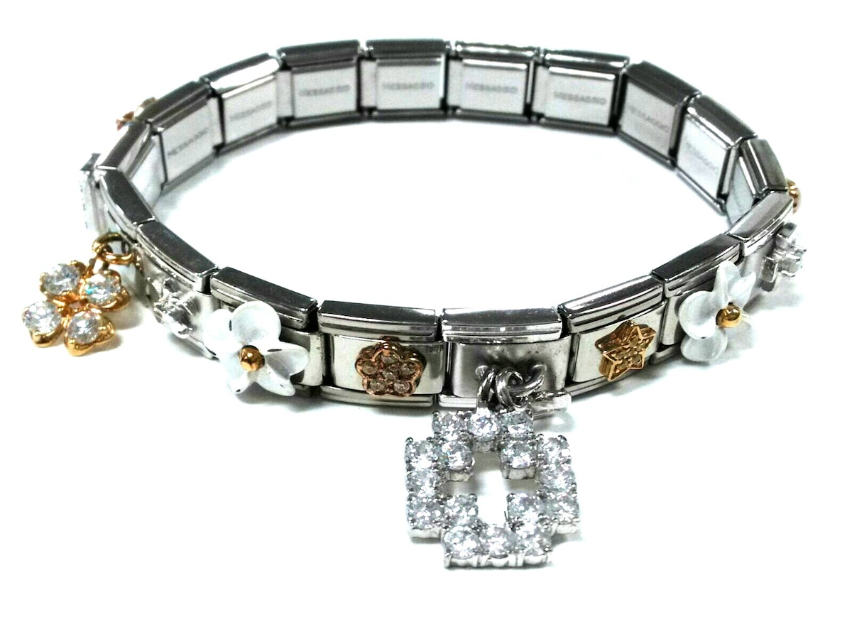 ナラカミーチェメッサジオ/ブレスレット/シルバー×クリア×マルチの買取