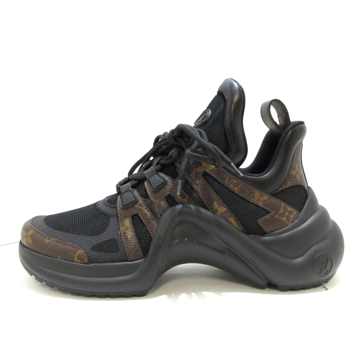 ルイヴィトン/スニーカー/モノグラム・キャンバス×黒/サイズ：42(日本