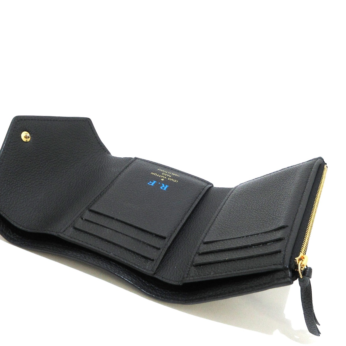 ルイヴィトン/3つ折り財布/ポルトフォイユヴィクトリーヌ/ノワール