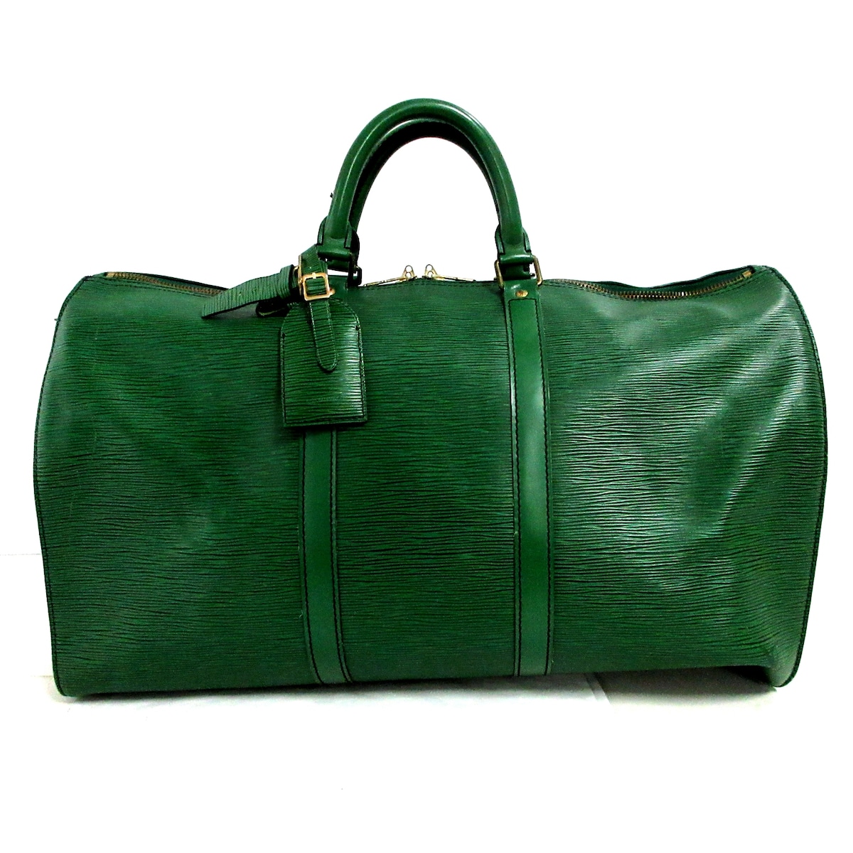 ルイヴィトン/ボストンバッグ/キーポル50/ボルネオグリーン/レザー（LV