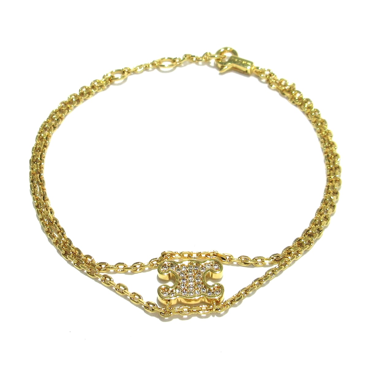 セリーヌ/ブレスレット/トリオンフサスペンダーブレスレット/ゴールド