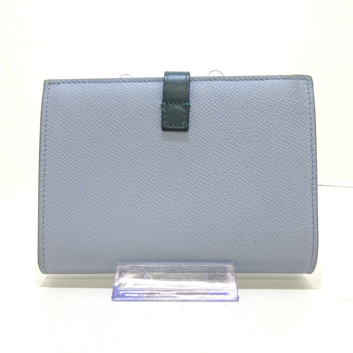 セリーヌ/2つ折り財布/ミディアム ストラップウォレット/ライトブルー