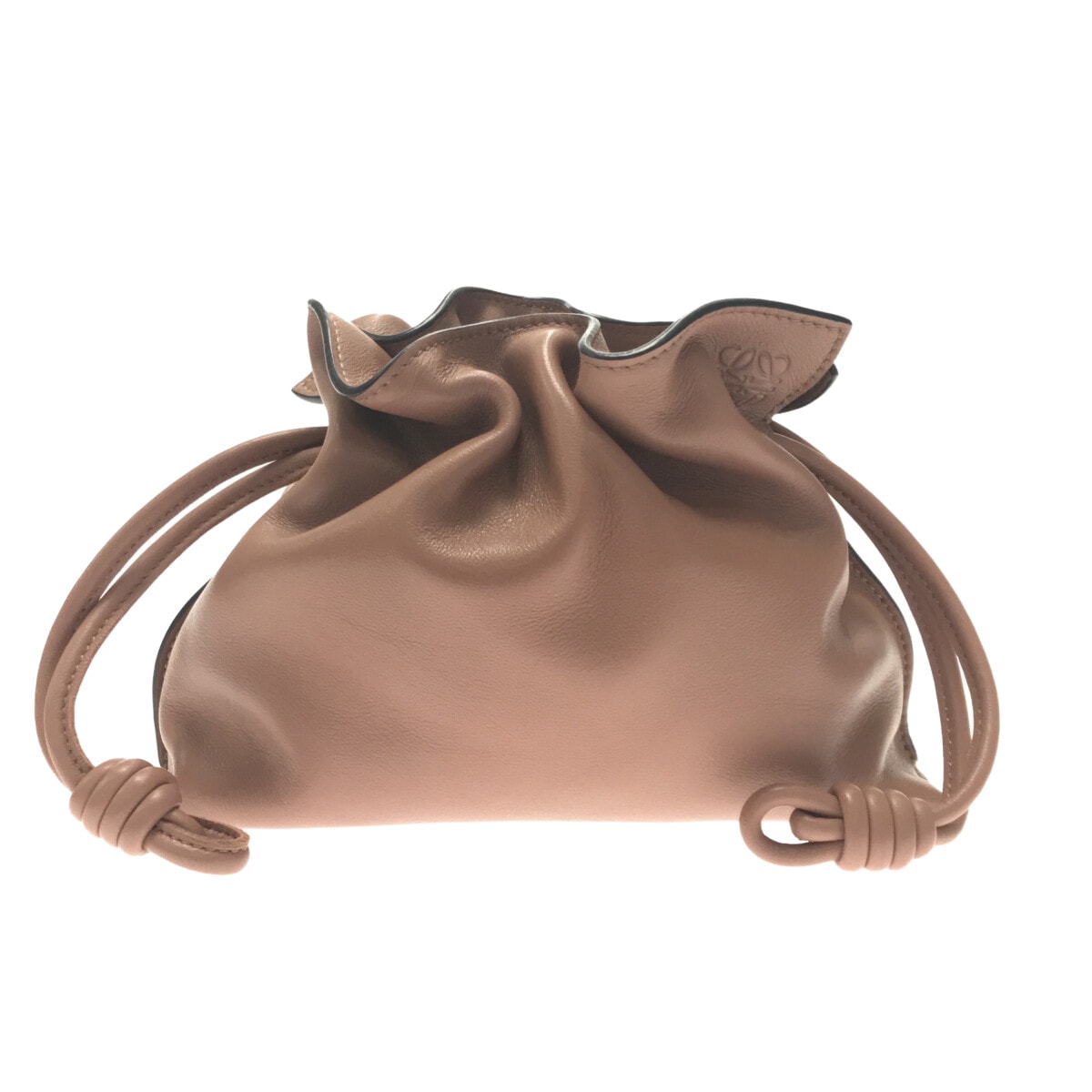 ロエベ/クラッチバッグ/フラメンコクラッチ ミニ/ピンクベージュ