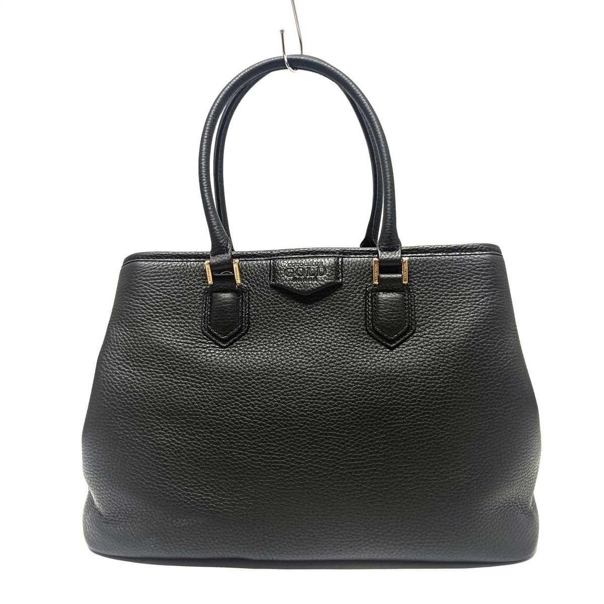 ココセリュックスゴールド トートバッグ美品 - 205DA0365 黒 レザー