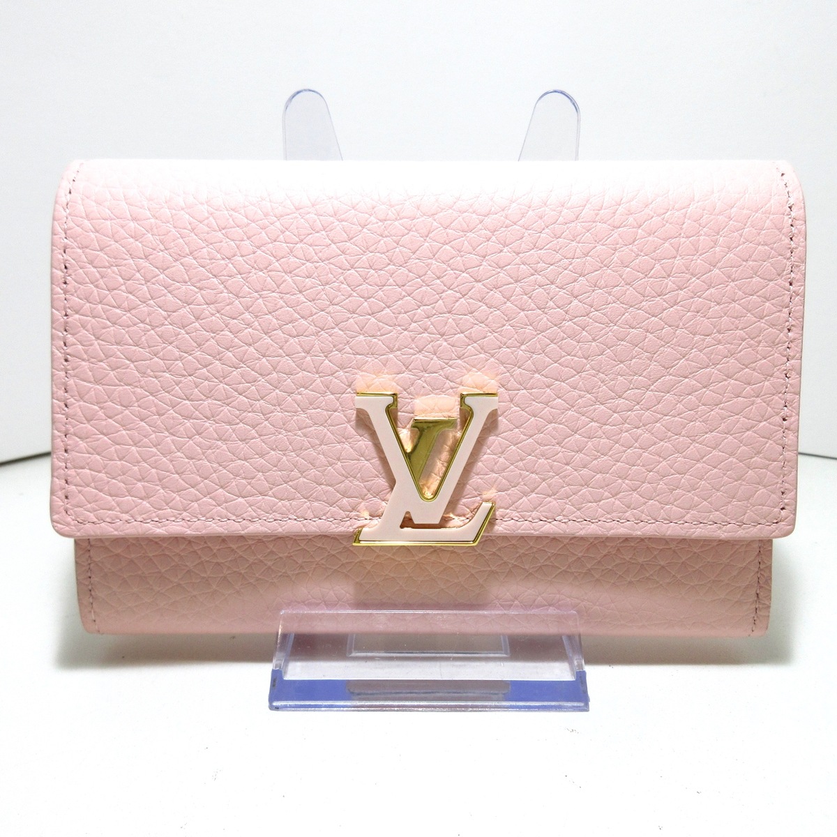 ルイヴィトン/3つ折り財布/ポルトフォイユカプシーヌコンパクト/ローズ