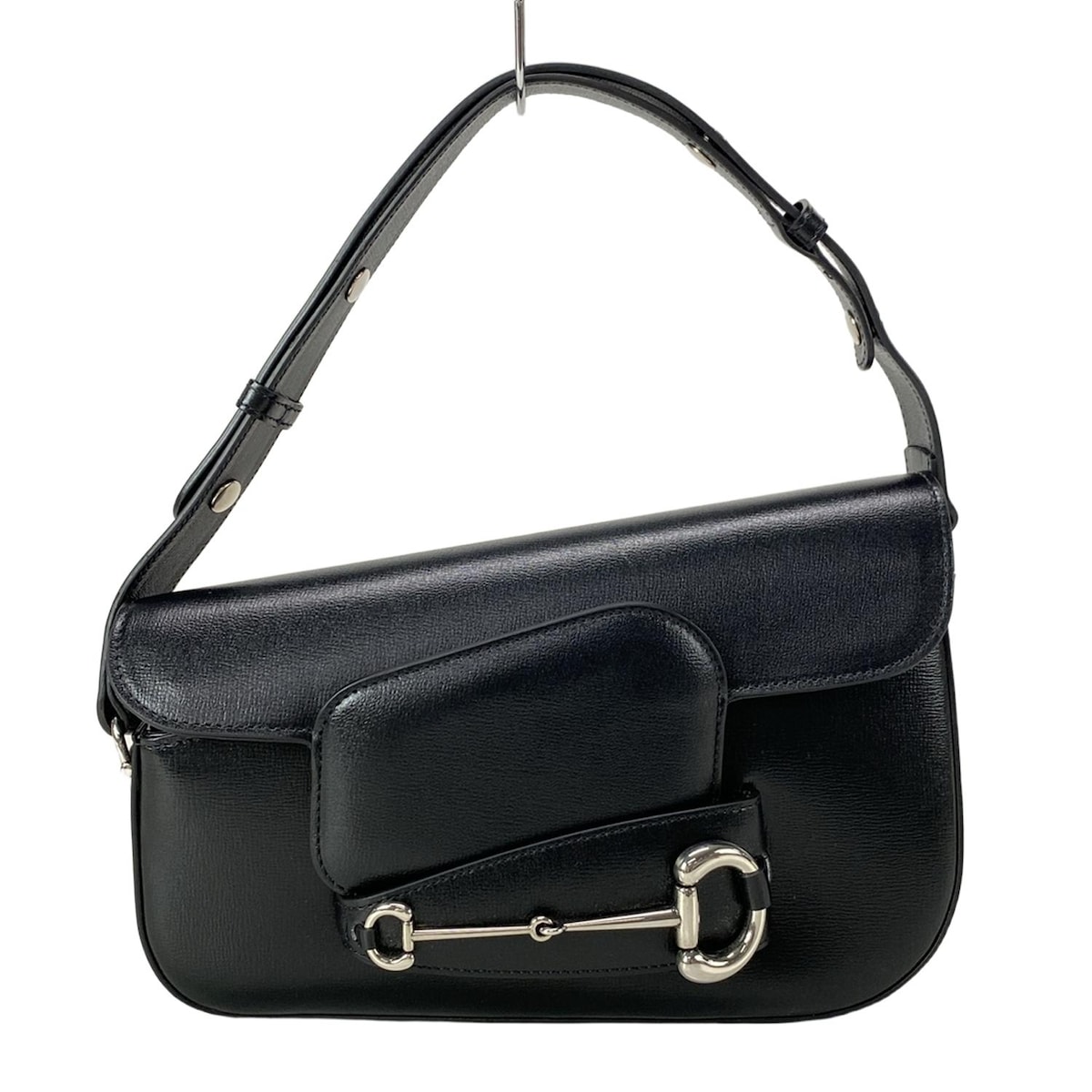 グッチ/ショルダーバッグ/ホースビット 1955/黒/レザー/型番：764155の