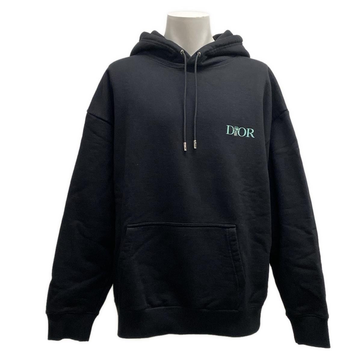 ディオール/クリスチャンディオール/パーカー/黒×グリーン×グレー