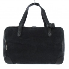 ゴールデングース/ボストンバッグ/エキパージュ/黒/レザー×ヌバックの