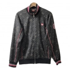 アシックス・オニツカタイガー/ジャージ/白×ダークブラウン×レッド