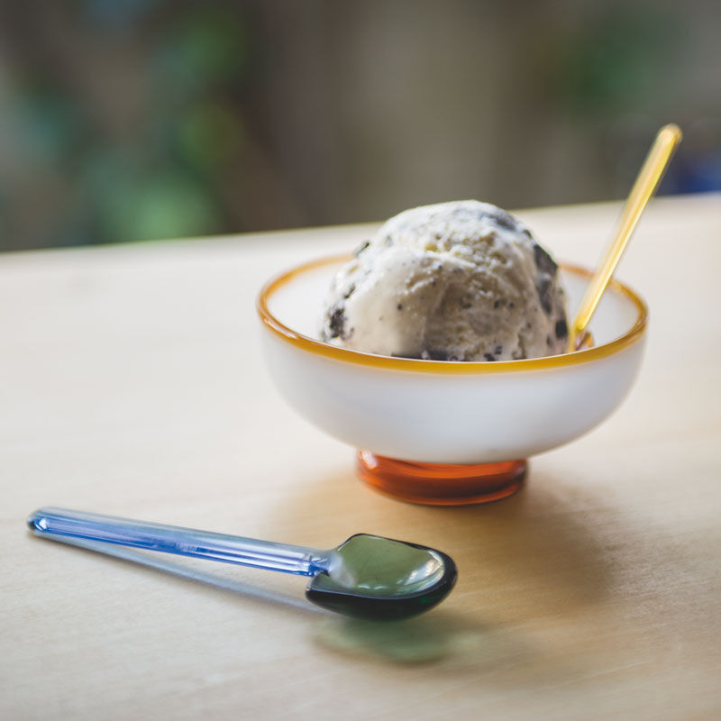 SNOW BOWL amabro アマブロ スノ―ボウル ミルクガラス デザートボウル