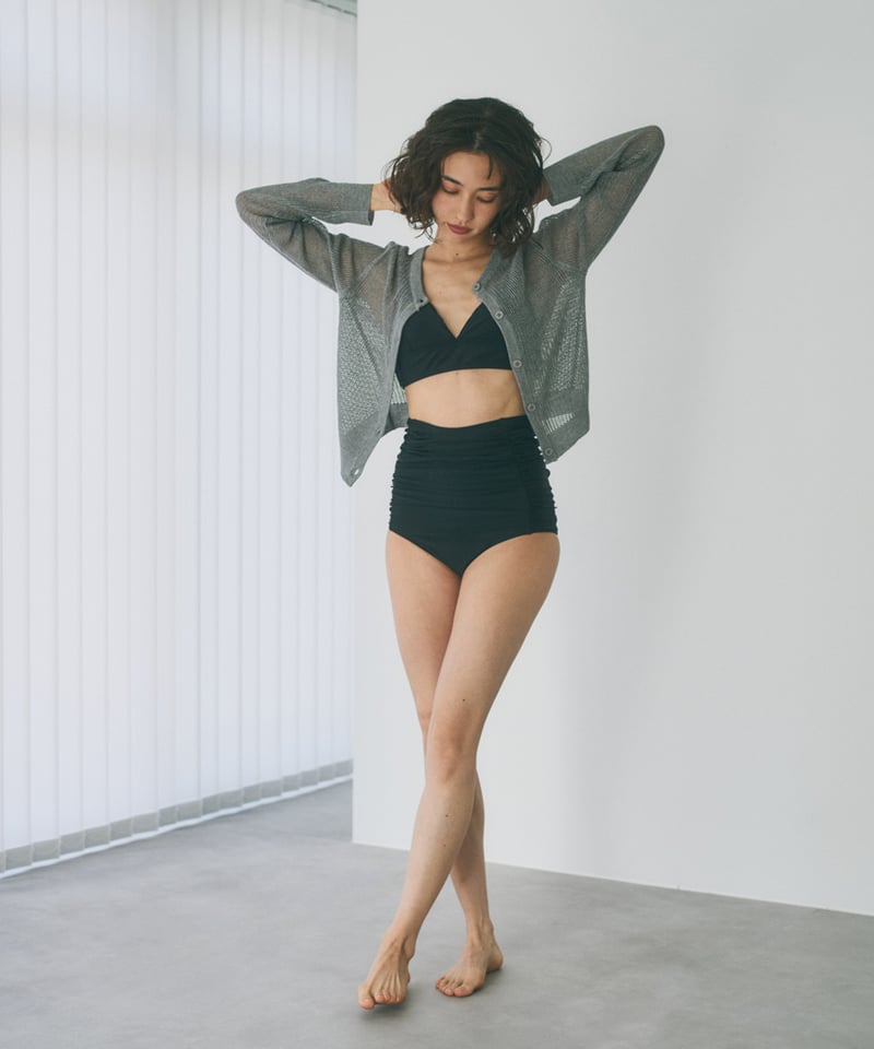 nh-swim-02463 アンダーベルト ビキニ スイムトップス モカベージュ