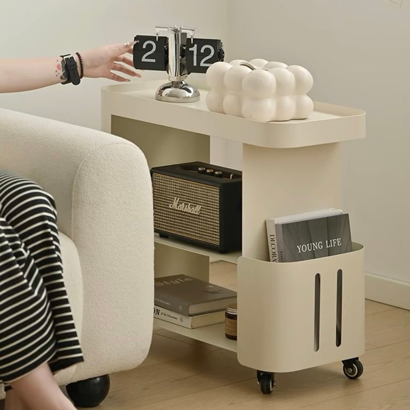 キャスター付き キャビネット サイドテーブル 全3色 ワゴン | 70PARK