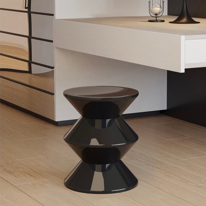 ジグザグ ラウンド 三段 サイドテーブル スツール 全2色 | 70PARK