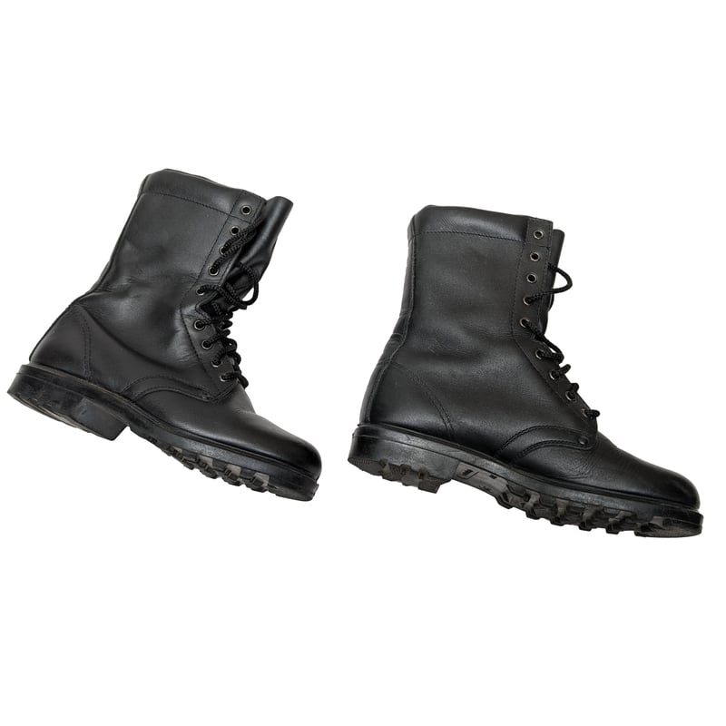 ロシア連邦軍 Faradei製 黒革 編み上げ ブーツ | ロシアの梅