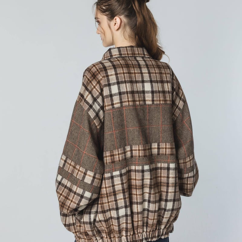 2pattern Checked Jacket - type A | harapeco Store