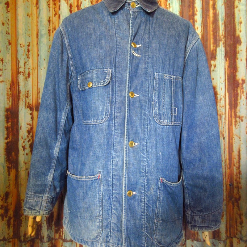 ビンテージ50's60's○HERCULES裏地ブランケットデニムカバーオール