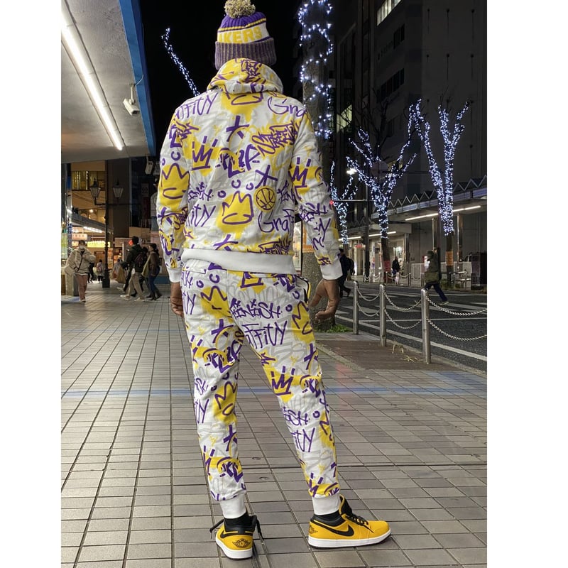 NBA公式 FISLL ロサンゼルス レイカーズ LA Lakers グラフィティ Graff