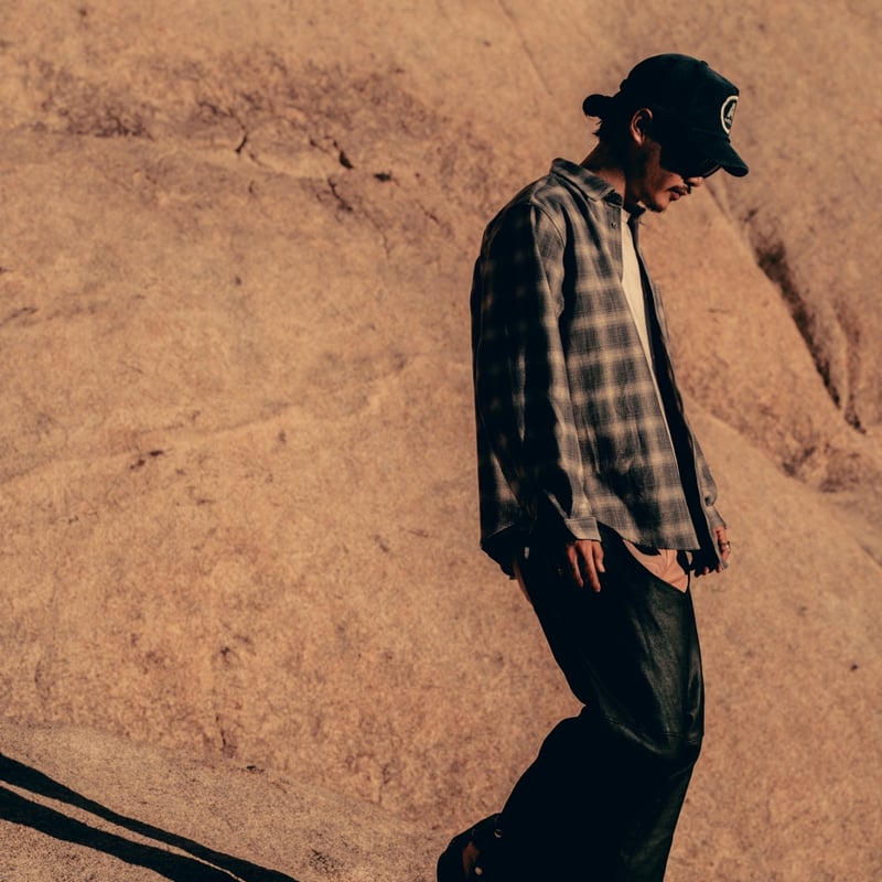 TSY ORIGINAL OMBRE CHECK SHIRTS【BLACK TAG】// GR