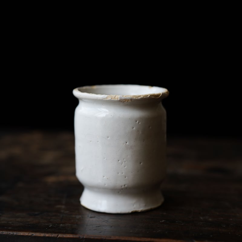 17世紀 オランダ デルフト 白釉小壺 / the Netherlands 17th C. |