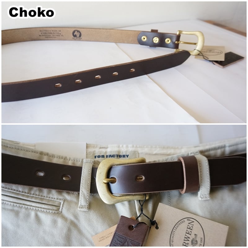 ARTBROWN(アートブラウン)メンズ レザーベルト 30147 本革 クロム