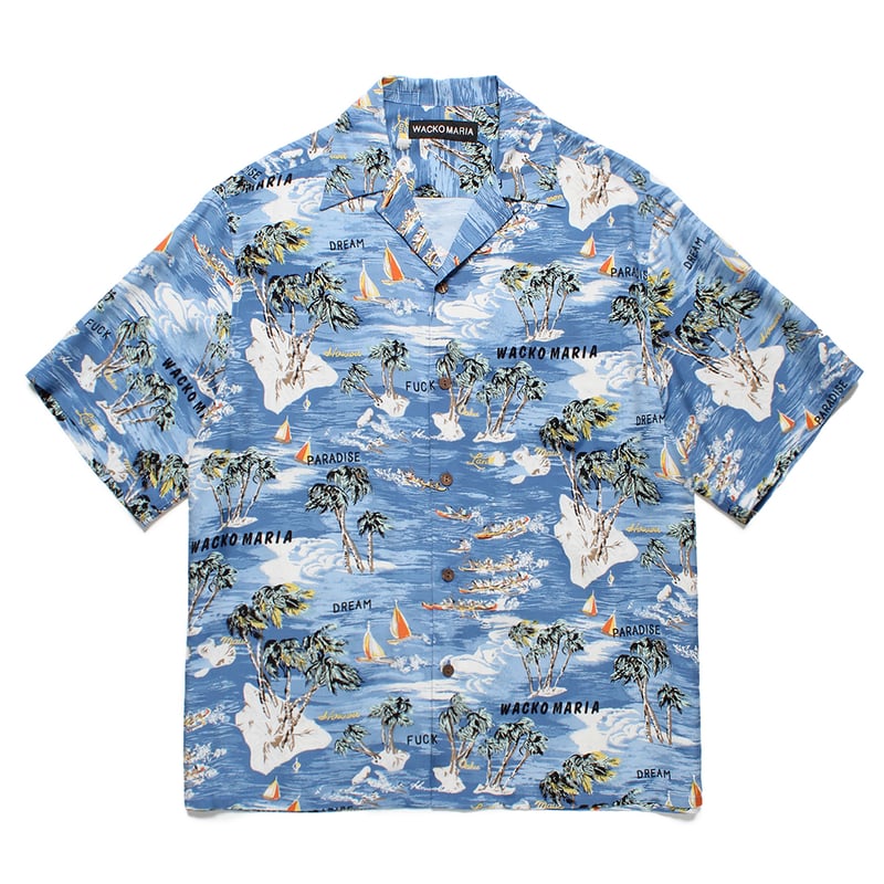 WACKO MARIA ワコマリア HAWAIIAN SHIRT / BLUE | THE W
