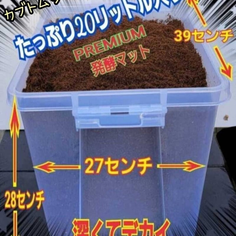 カブトムシ幼虫飼育専用ケース 20リットル マットを入れるだけですぐに