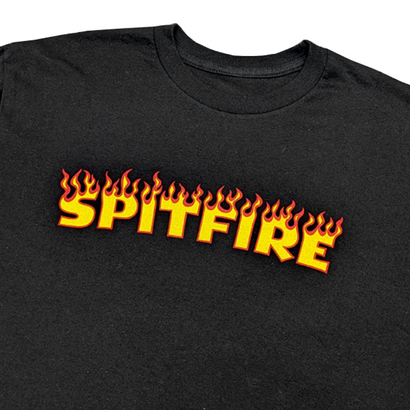 SPITFIRE WHEELS Tシャツ 長袖 スピットファイア 黒 SPIT FIRE HO