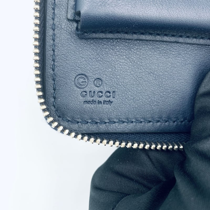 GUCCI グッチ オーガナイザー 長財布 449246 ネイビー | ラクトク