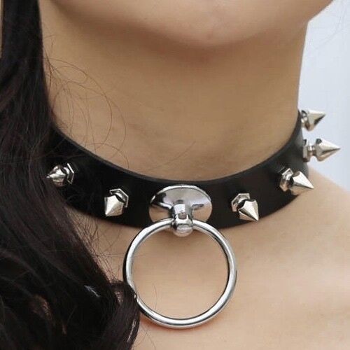 zbga 182upk2 ブラックカラー トゲトゲスタッズ&リングタイプ レザー