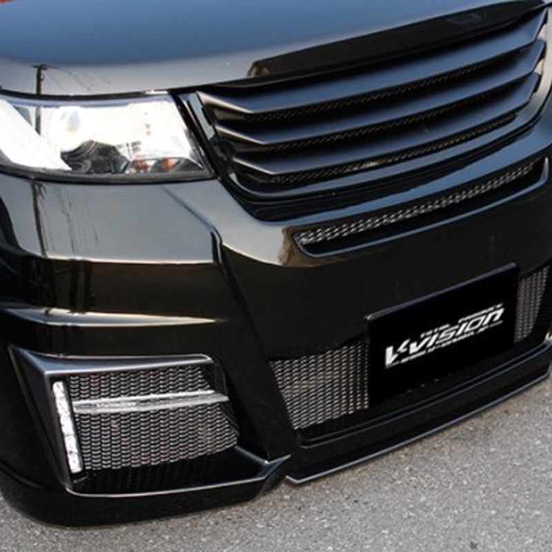 ワゴンRスティングレーMH23 グリル一体式フロントバンパースポイラー