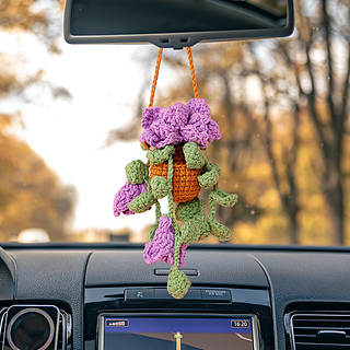 Ravelry: Freesia Car Hanging pattern by Camille Brown