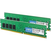Crucial DDR4 RAM 16GB Kit (8GBx2) 3200MHz CL22, Desktop Computer