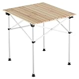 レビュー】コールマンのナチュラルウッドロールテーブルは初めての