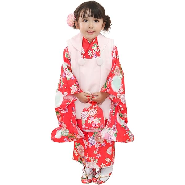 Amazon | [KYOETSU] [キョウエツ] 自宅で簡単着付け 七五三 3歳 女の子