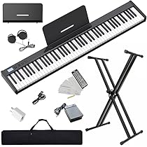 Amazon.co.jp: NikoMaku Piano Keyboard 88 Keys Semi-weighted