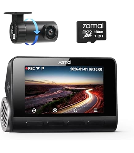 Amazon.co.jp: 70mai A810 4K ドライブレコーダー フロント&リア