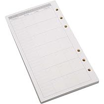 Amazon.co.jp: TSUKURIRO リフィル 紙 6穴 システム手帳用 セット