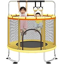 Amazon | トランポリン 屋内 家庭用 子供と大人に適し 高さ調節可能