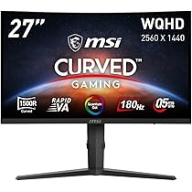 Amazon.co.jp: MSI 湾曲ゲーミングモニター MAG 275CQRF QD E2 27