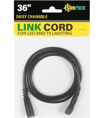 SUNPACK Daisy Chainable Link Cord, Black, 24