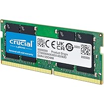 Crucial 32GB DDR4 RAM 3200MHz (PC4-25600), Downclockable to 2933