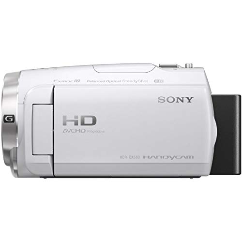 Sony Video Camera 2.29 MP (16:9) Handycam HDR-CX680 W White 64GB