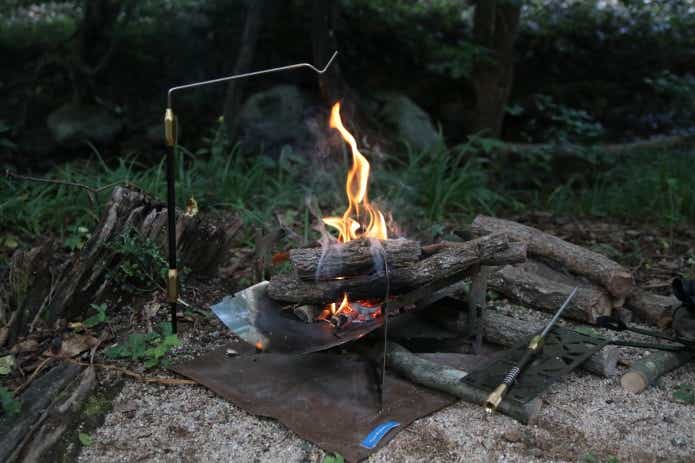 ラシーbackside summit design 焚き火ハンガー タキビトステイク7.0