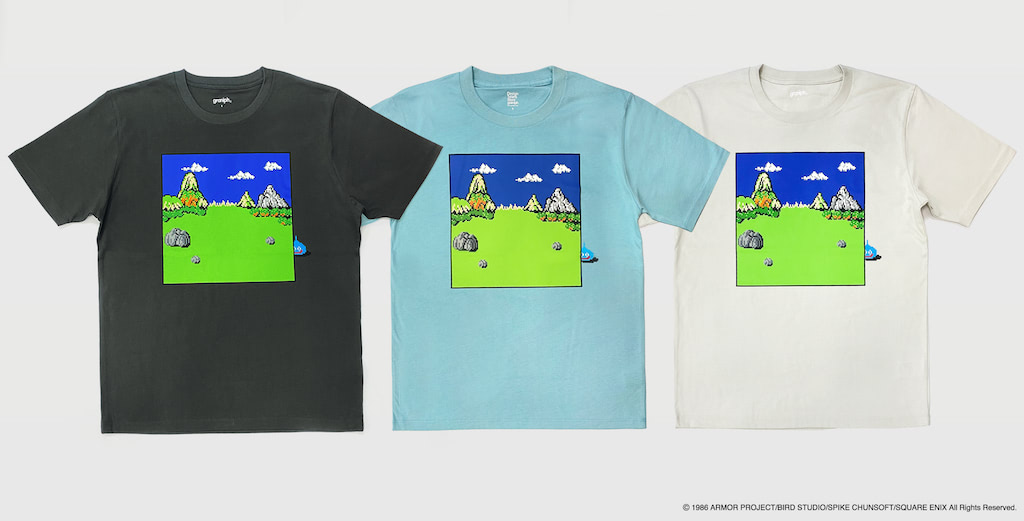 グラニフ『ドラクエ』コラボTシャツは、スライムがメタルスライムに