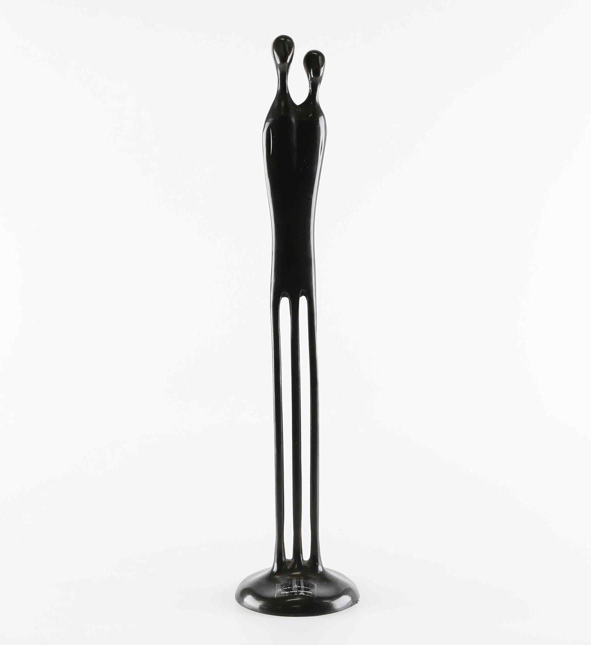 LOUISE HEDERSTRÖM. Sculpture, patinated bronze, “Two become one