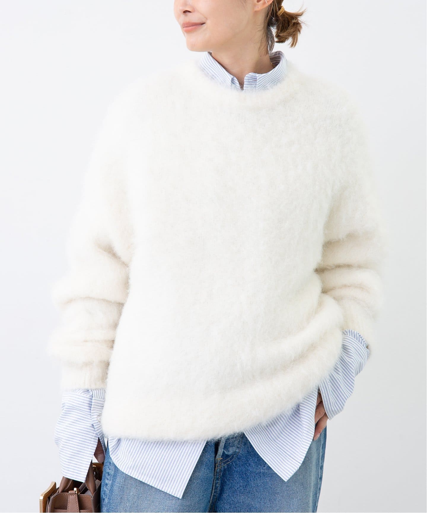 MADISONBLUE / マディソンブルー】 クルーネックプルオーバー SHAGGY